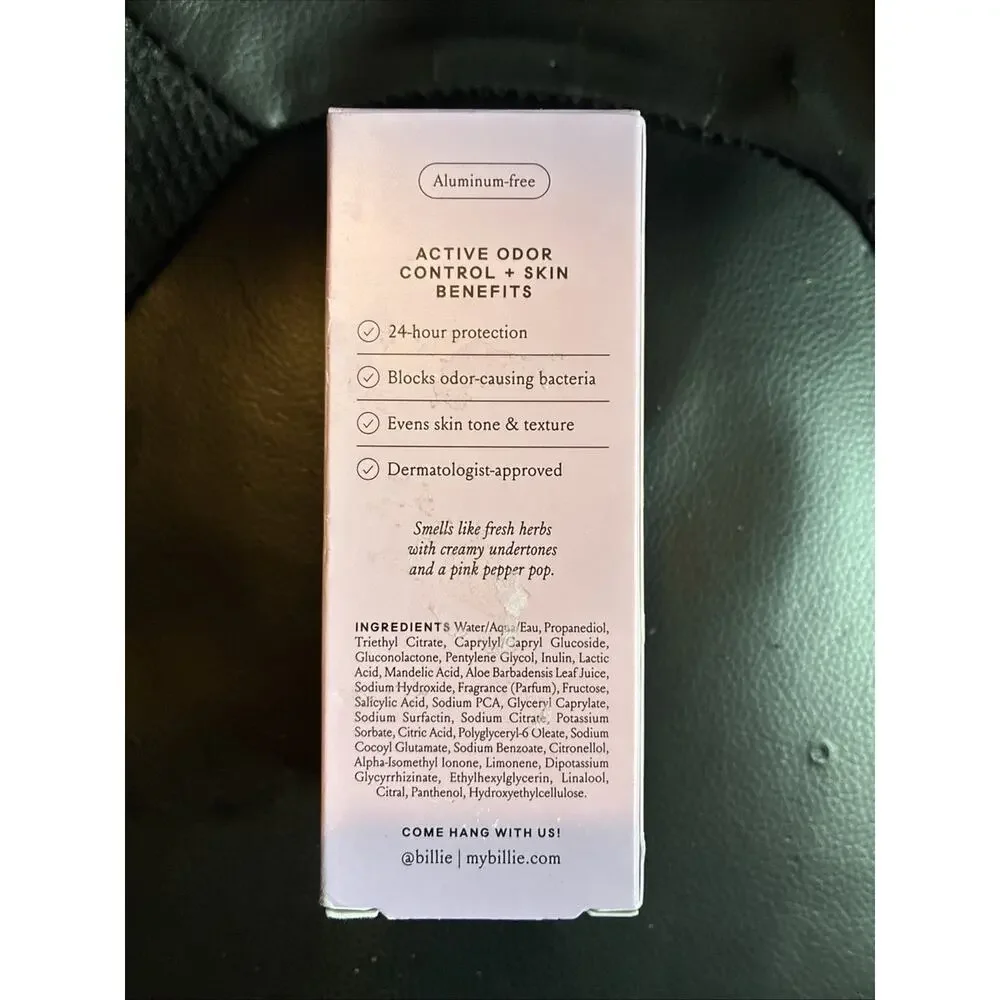 Billie aha deodorant